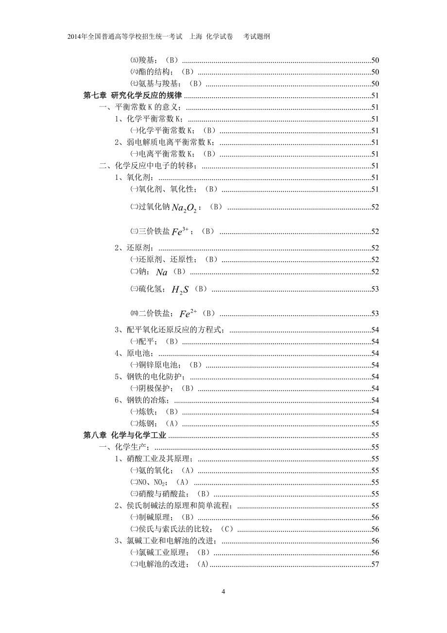 上海高考化学考纲知识点精编_第5页