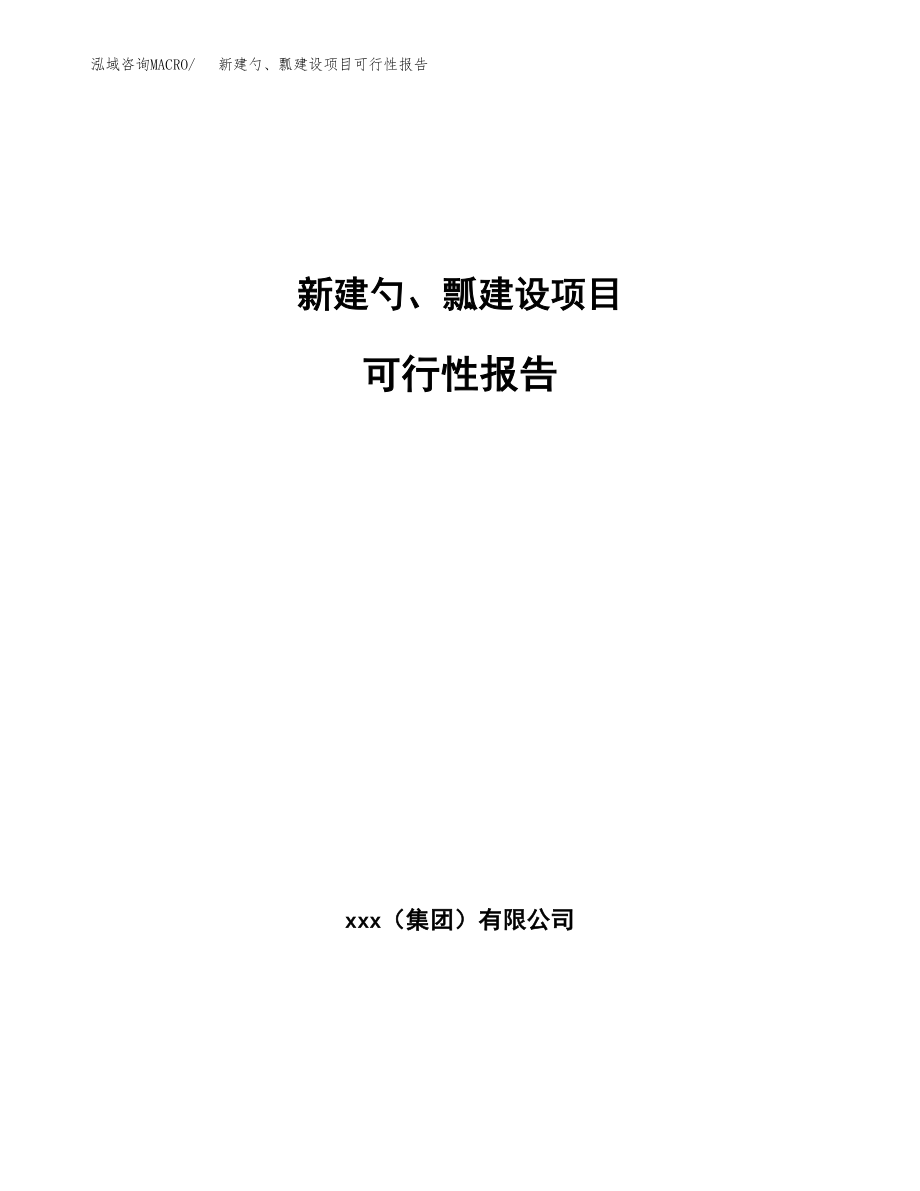 新建勺、瓢建设项目可行性报告模板_第1页
