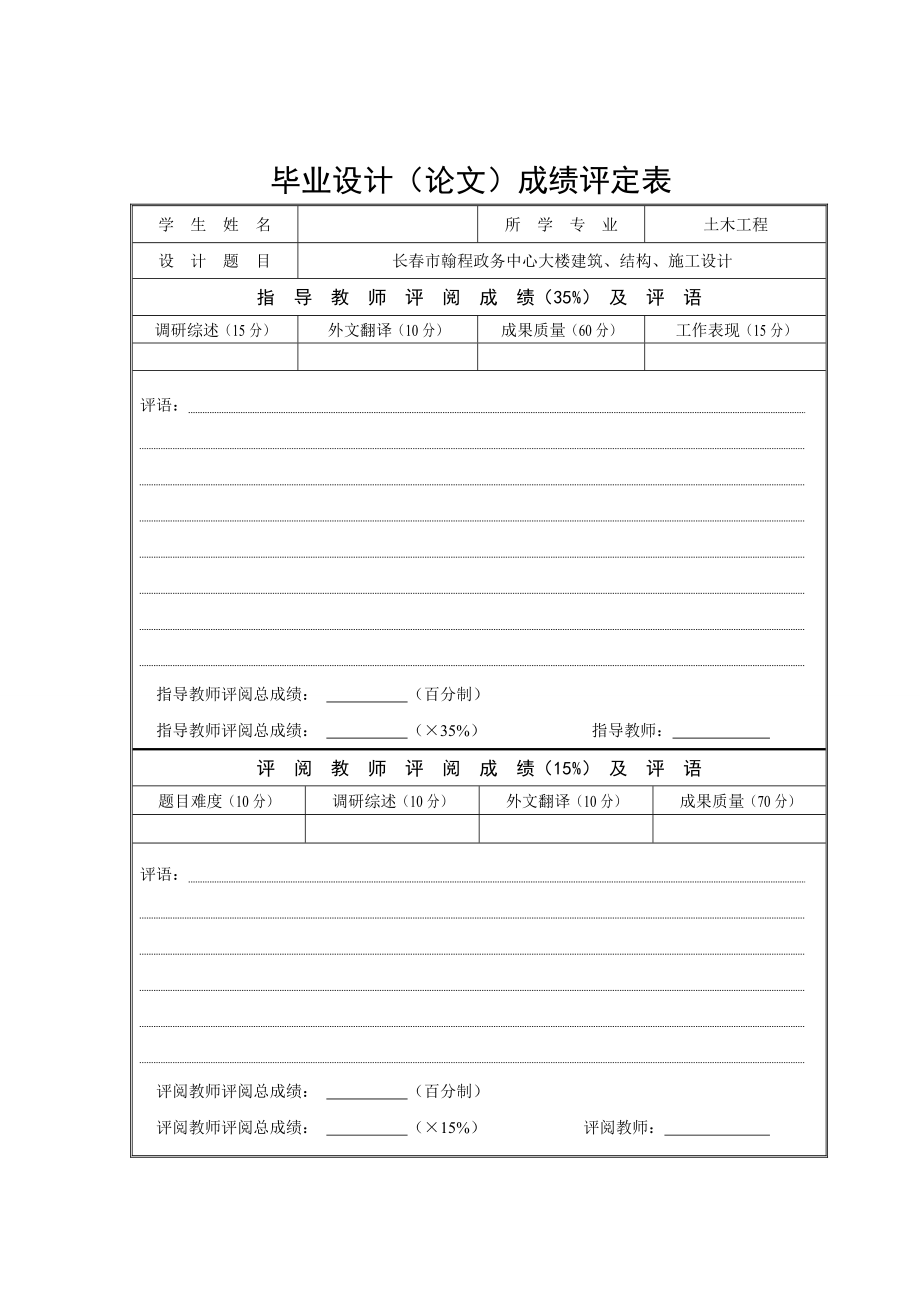 长春市翰程政务中心大楼设计_第2页