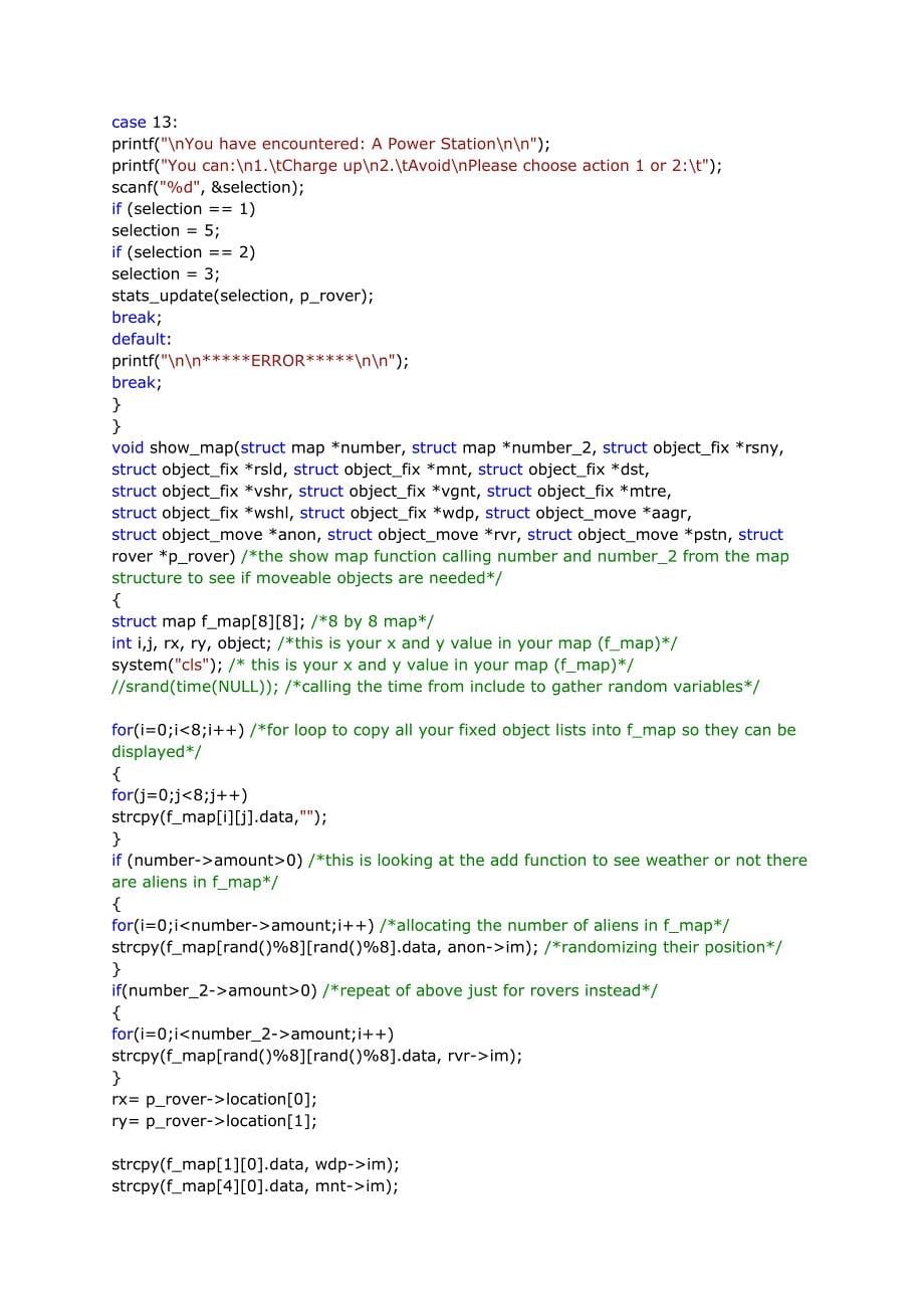 纯c语言写的一个小型游戏 源代码_第5页