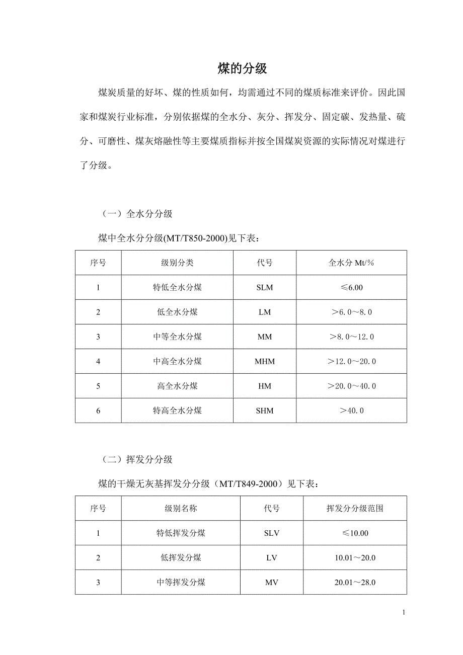 煤炭质量分级煤质评价实用手册.doc_第5页