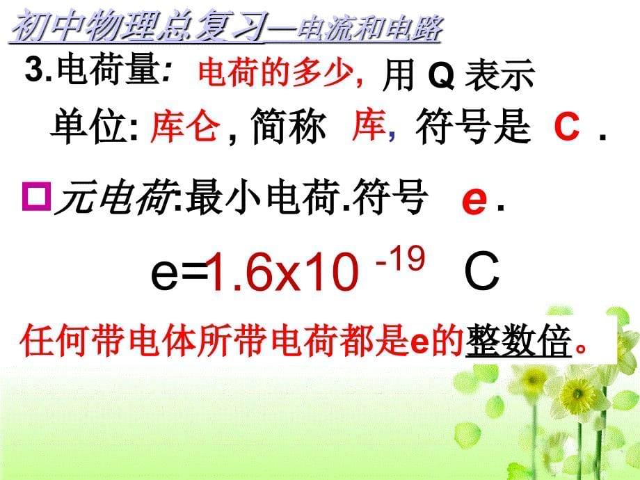 九年级物理总复习课件：电流和电路_第5页