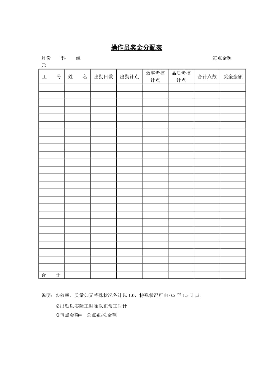 操作员奖金分配表.doc_第1页