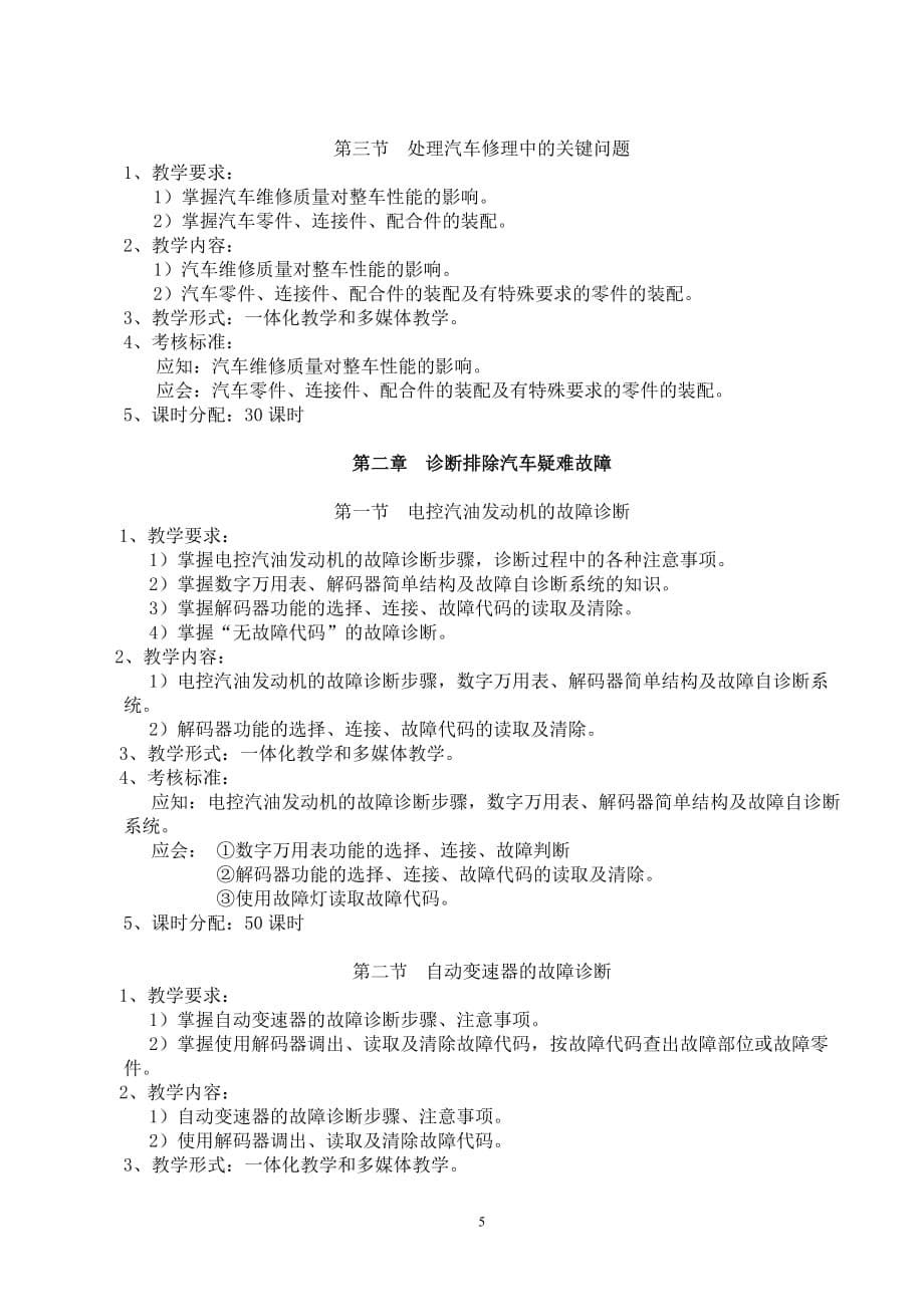 朱明zhubob-技师教学计划_第5页