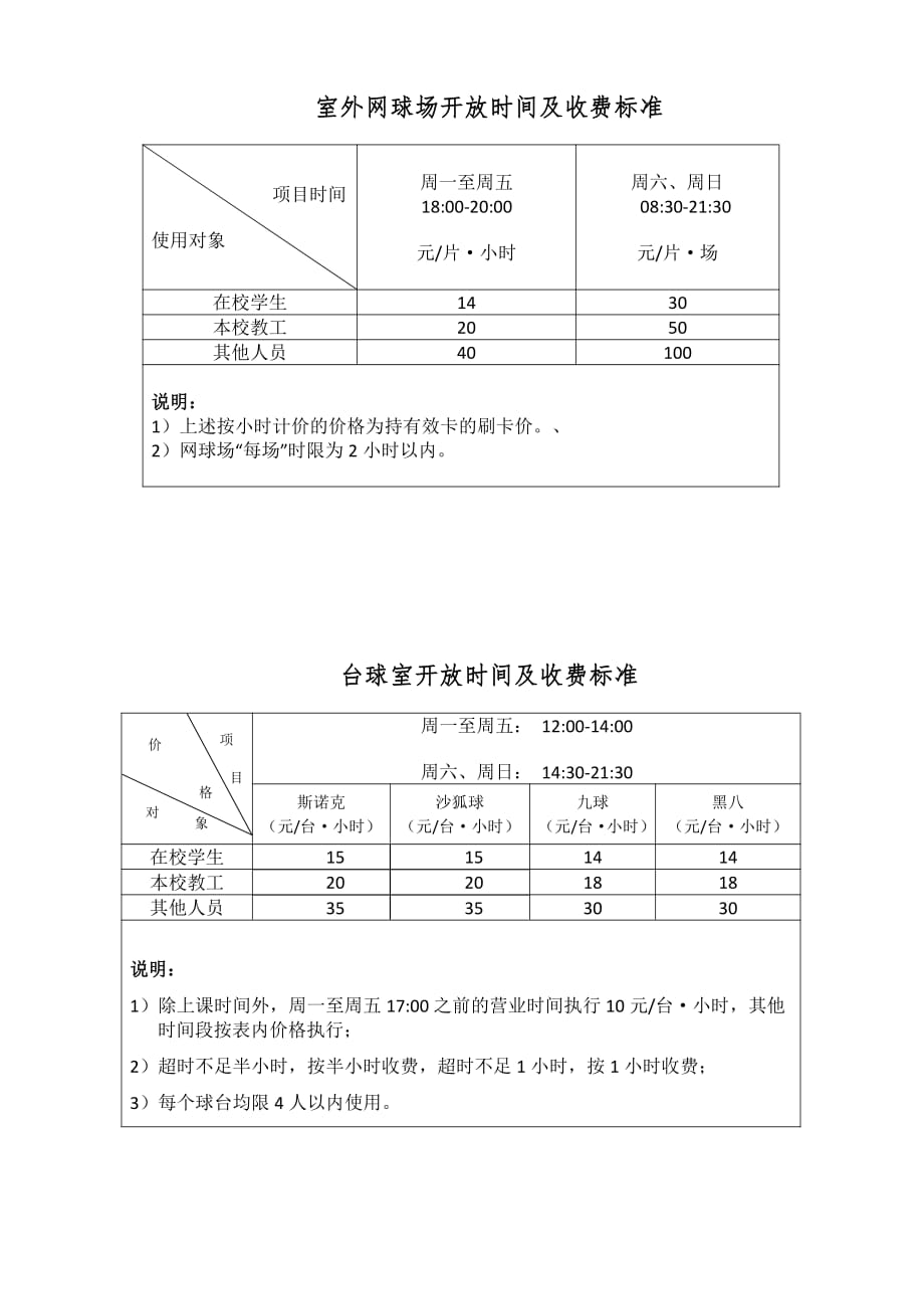 电子科技大学体育馆开放时间和收费标准_第2页