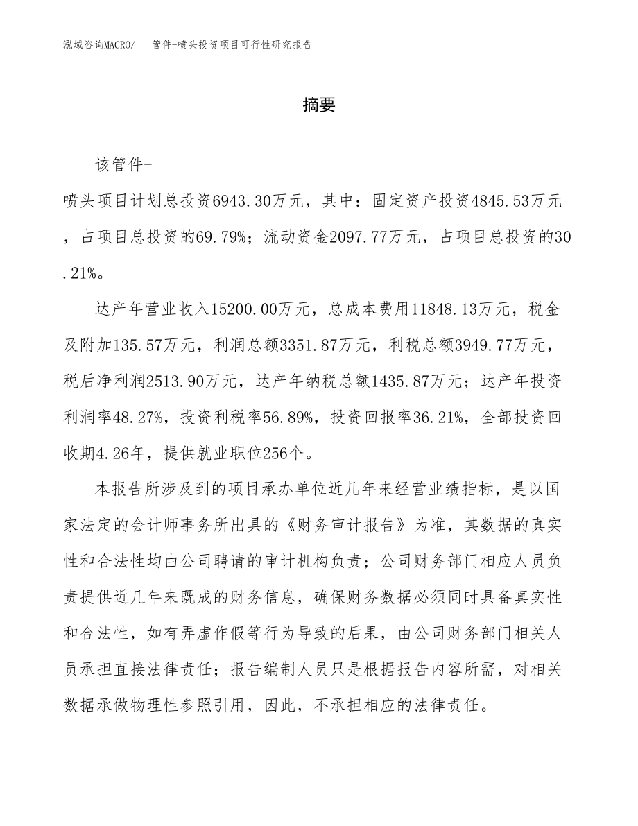 管件-喷头投资项目可行性研究报告（总投资7000万元）.docx_第2页