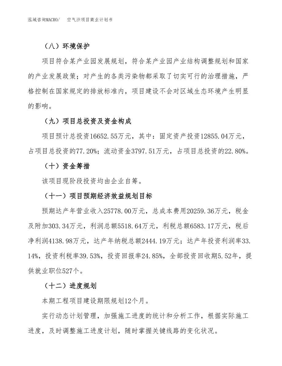 空气沙项目商业计划书模板_第3页