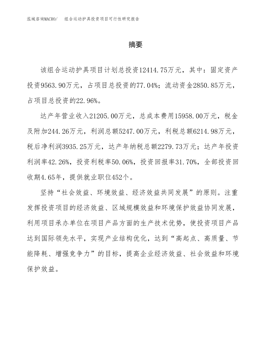 组合运动护具投资项目可行性研究报告（总投资12000万元）.docx_第2页