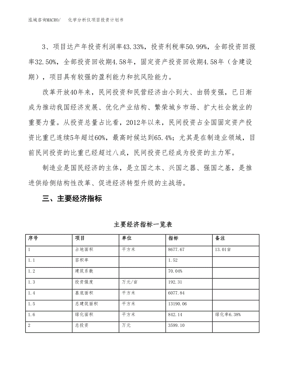 化学分析仪项目投资计划书(规划建设方案).docx_第4页