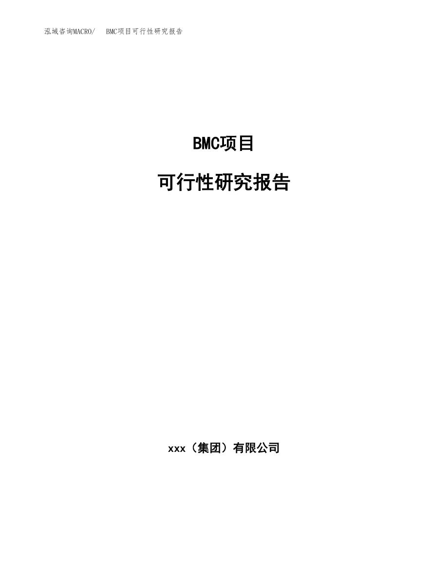 BMC项目可行性研究报告(立项备案申请模板).docx_第1页