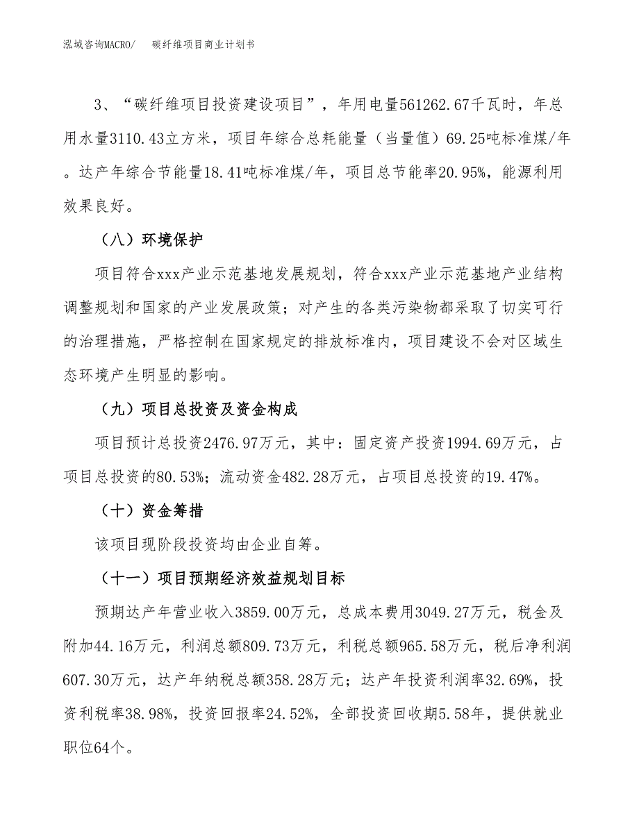 碳纤维项目商业计划书模板 (1)_第3页