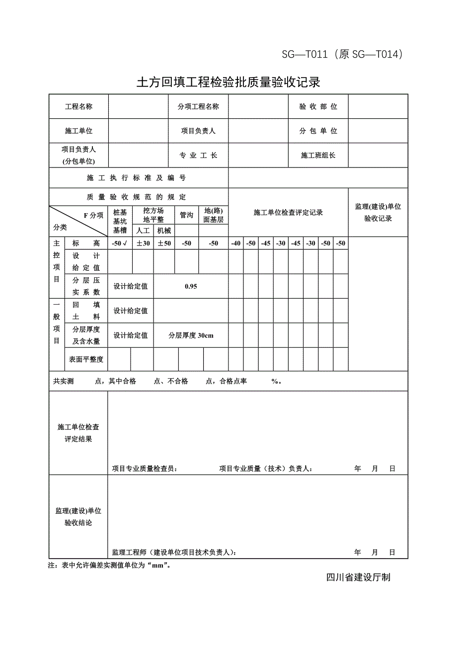 土方回填工程检验批质量验收记录.doc_第1页