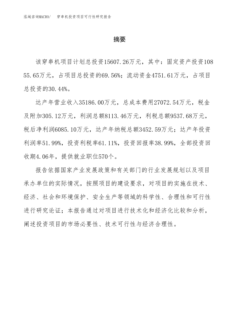 穿串机投资项目可行性研究报告（总投资16000万元）.docx_第2页