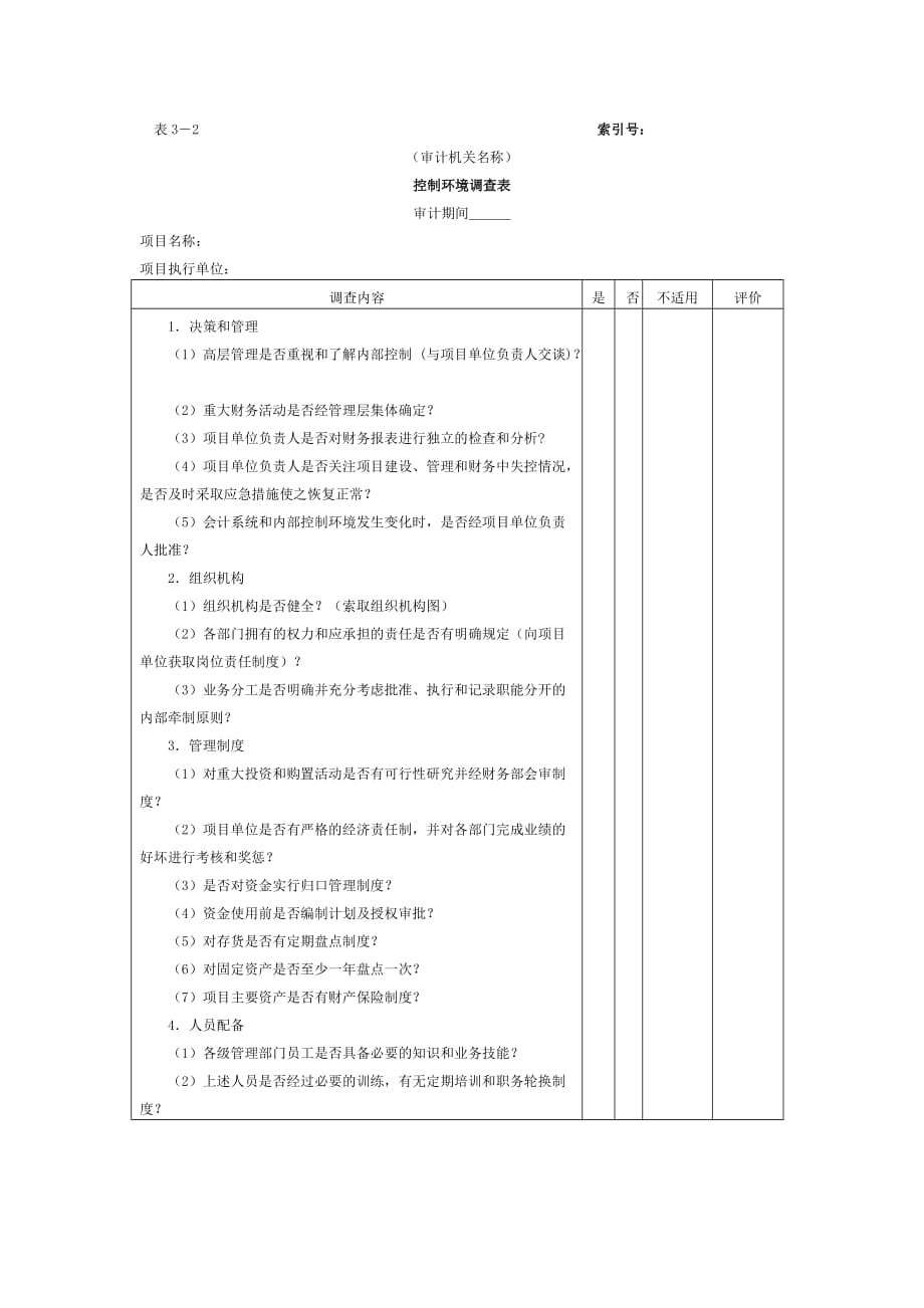 控制环境调查表.doc_第1页