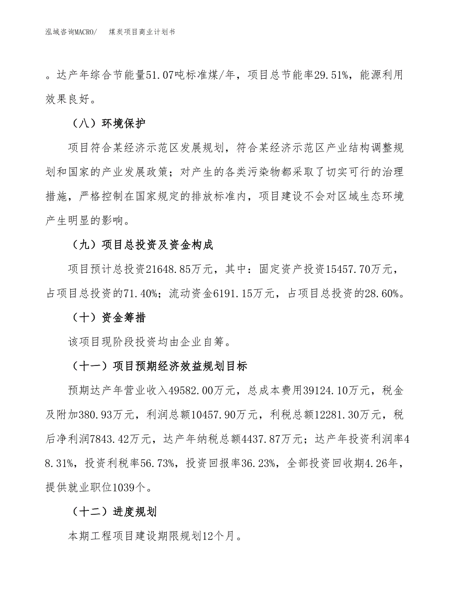 煤炭项目商业计划书模板_第3页