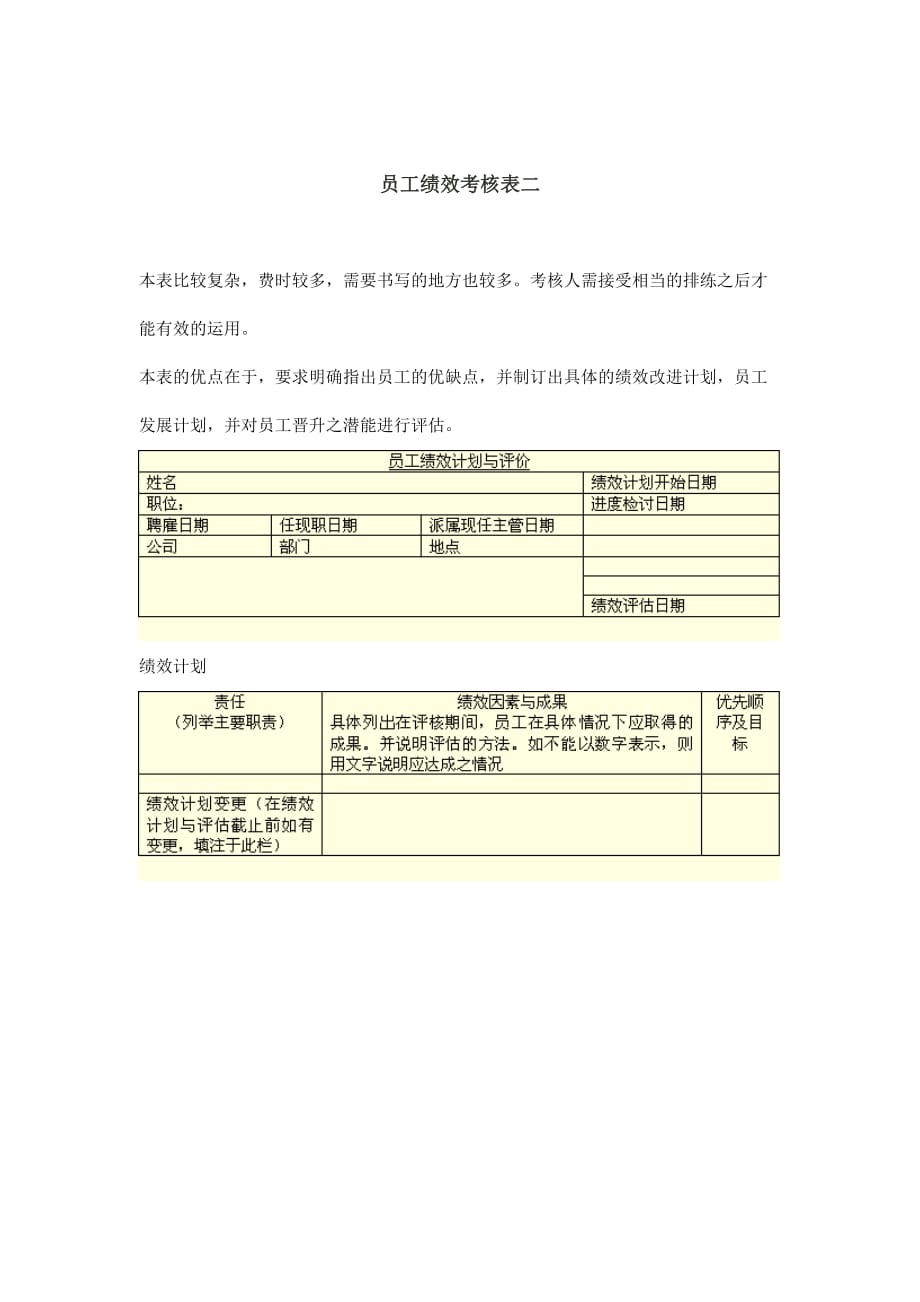 公司员工绩效考核表.doc_第1页