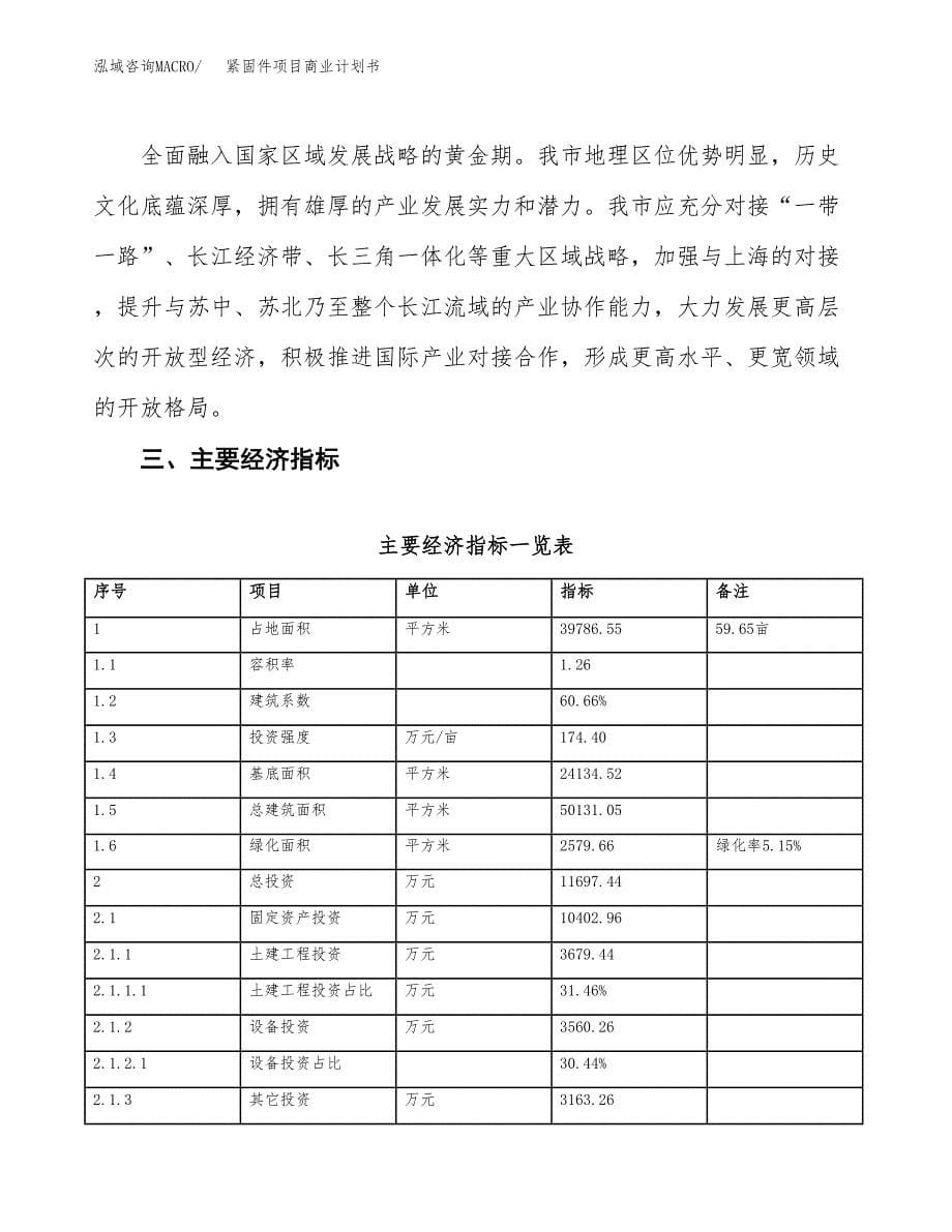 紧固件项目商业计划书模板_第5页