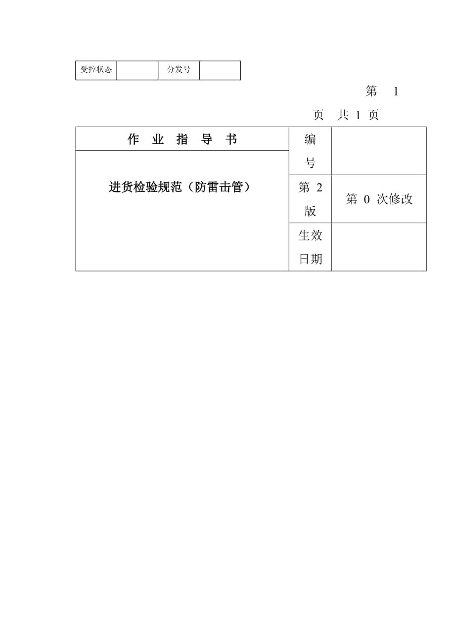 防雷击管进货检验规范.doc_第1页