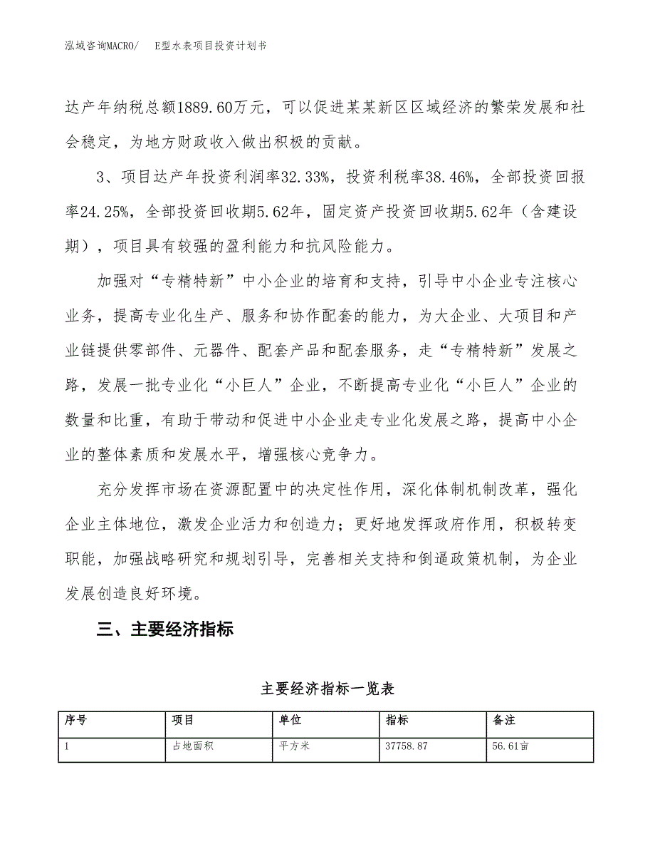 E型水表项目投资计划书(规划建设方案).docx_第4页