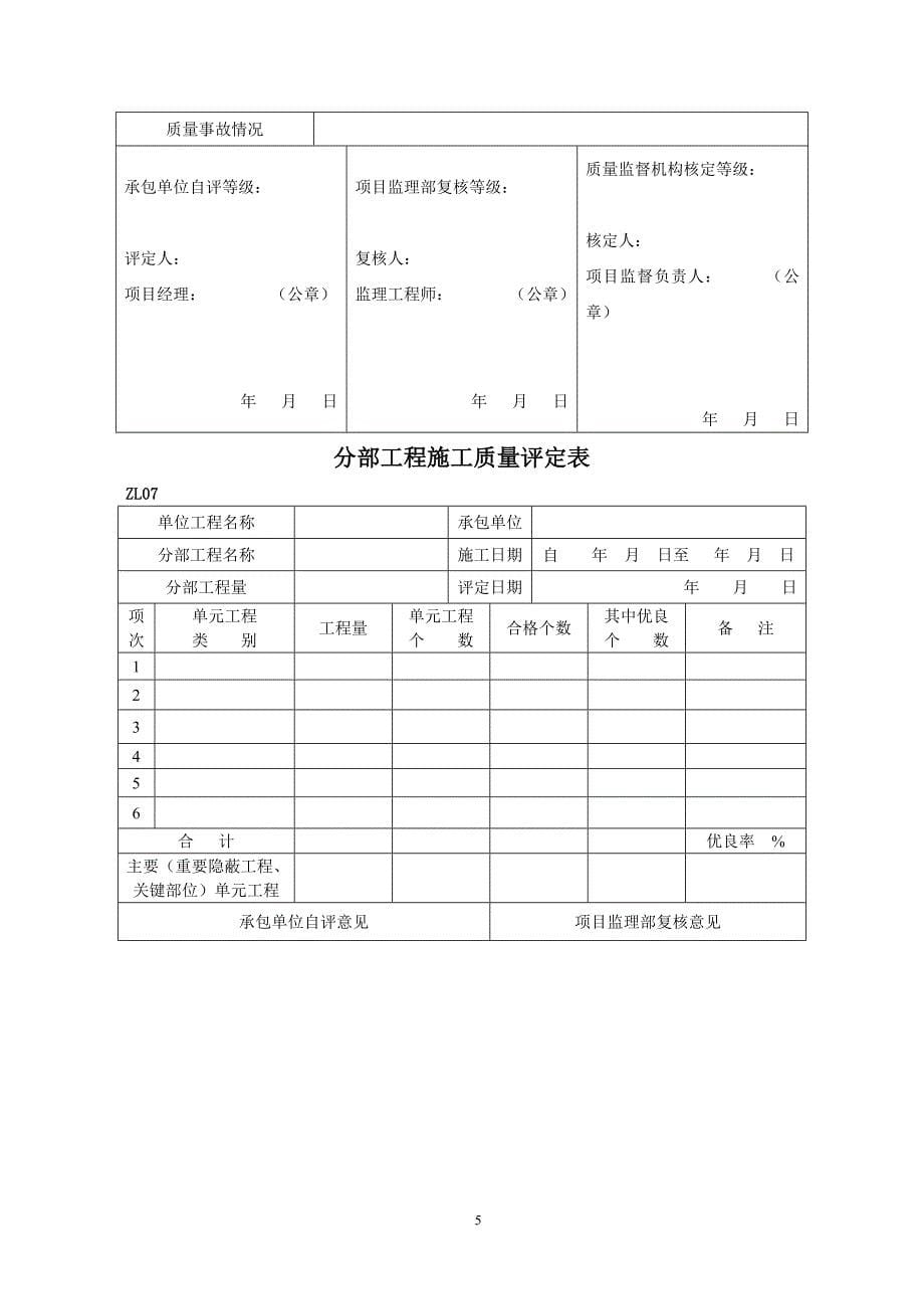 工程施工质量评定表.doc_第5页