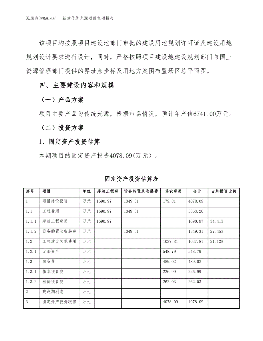 新建传统光源项目立项报告模板参考_第3页