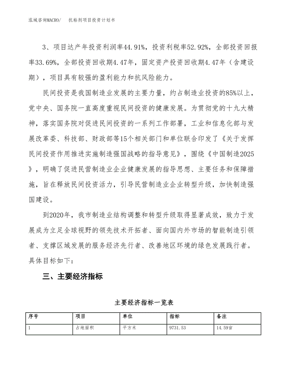 抗粘剂项目投资计划书(规划建设方案).docx_第4页