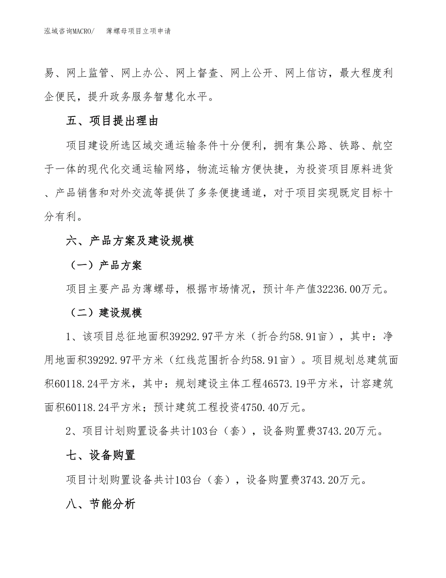 薄螺母项目立项申请（案例与参考模板）_第3页