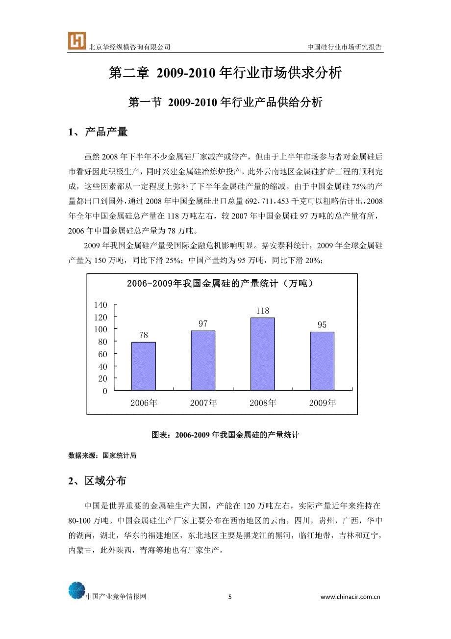 中国硅行业市场研究报告.doc_第5页