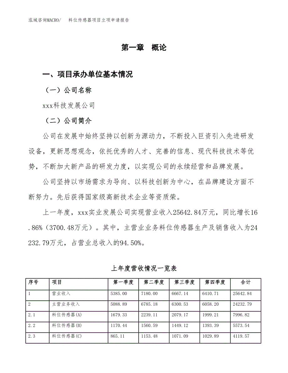 料位传感器项目立项申请报告范文模板.docx_第2页