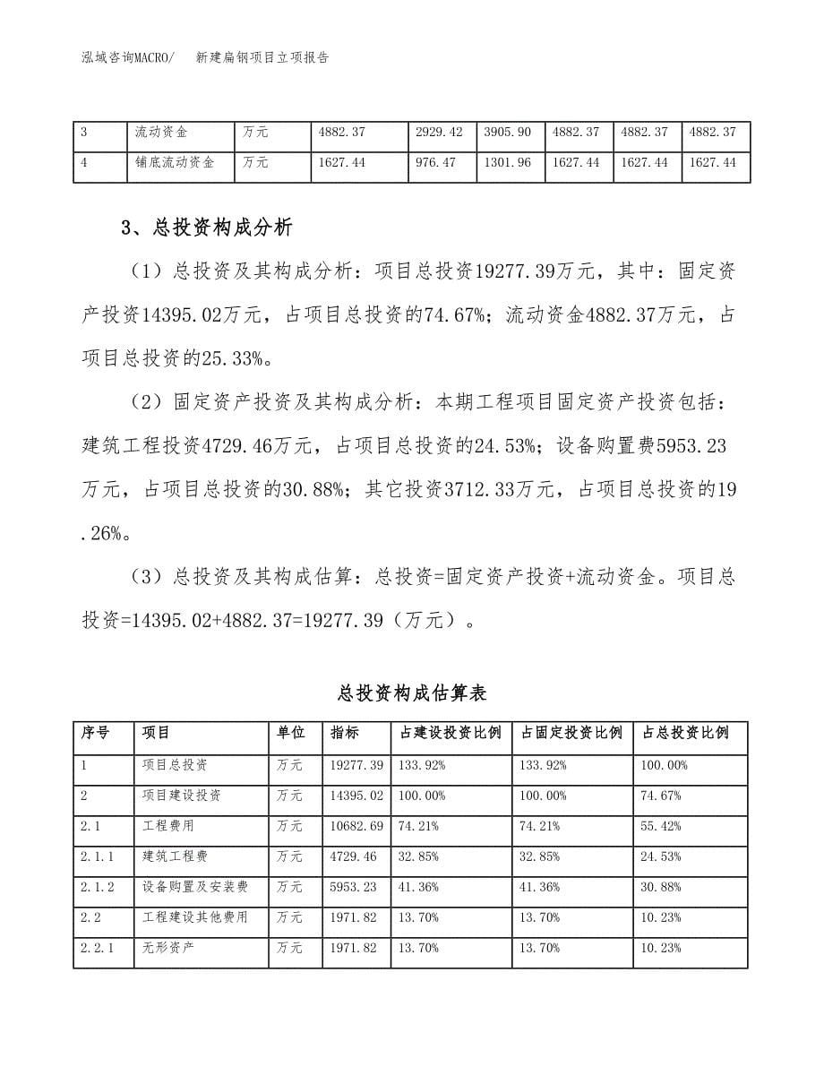 新建扁钢项目立项报告模板参考_第5页