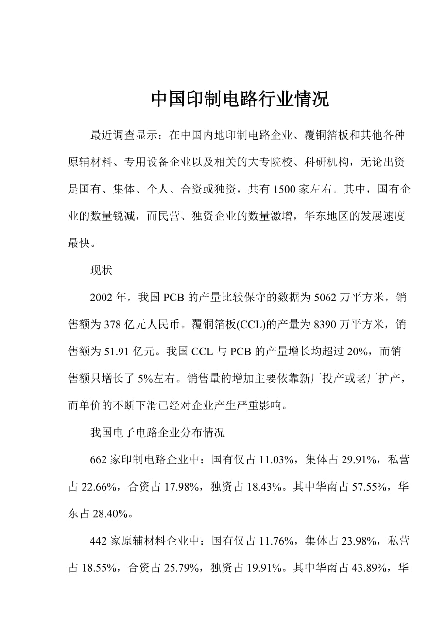 中国印制电路行业调查报告.doc_第1页