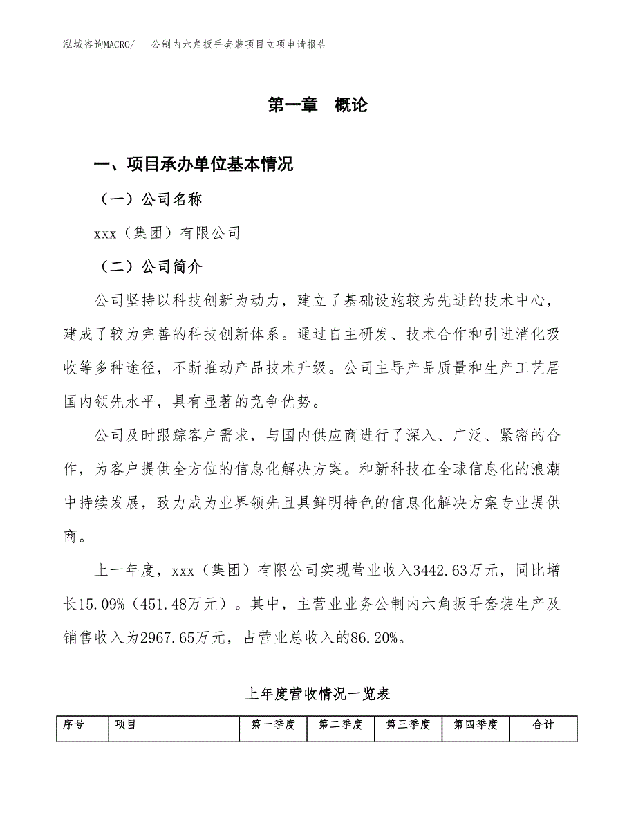 公制内六角扳手套装项目立项申请报告范文模板.docx_第2页