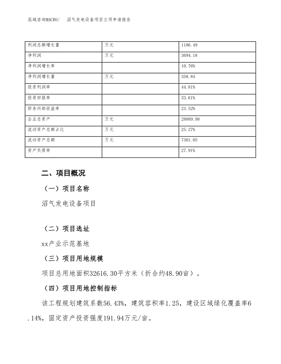 沼气发电设备项目立项申请报告范文模板.docx_第4页