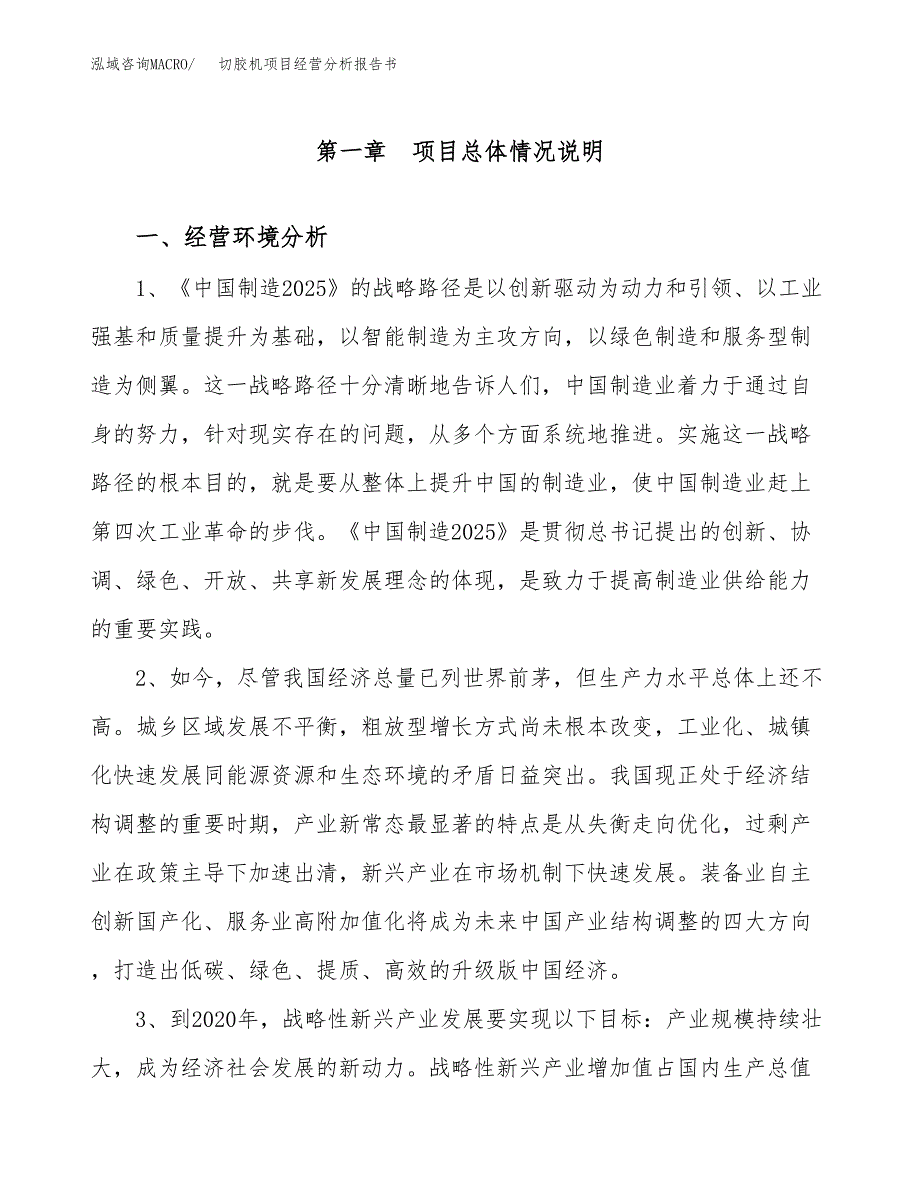 切胶机项目经营分析报告书（总投资6000万元）（25亩）.docx_第2页