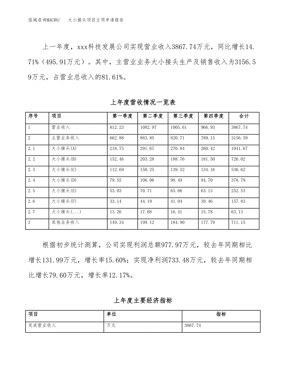 大小接头项目立项申请报告范文模板.docx_第3页