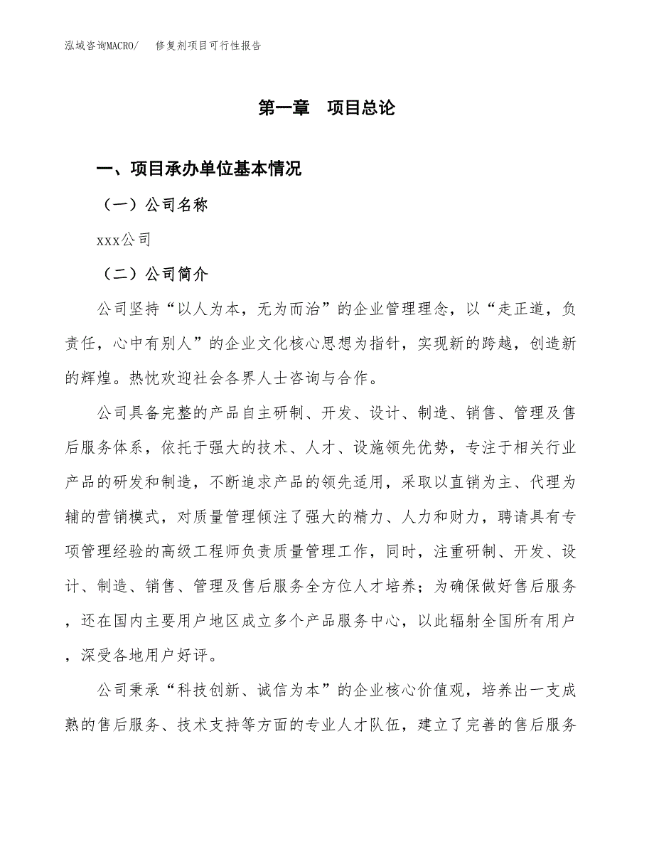 修复剂项目可行性报告范文（总投资13000万元）.docx_第4页