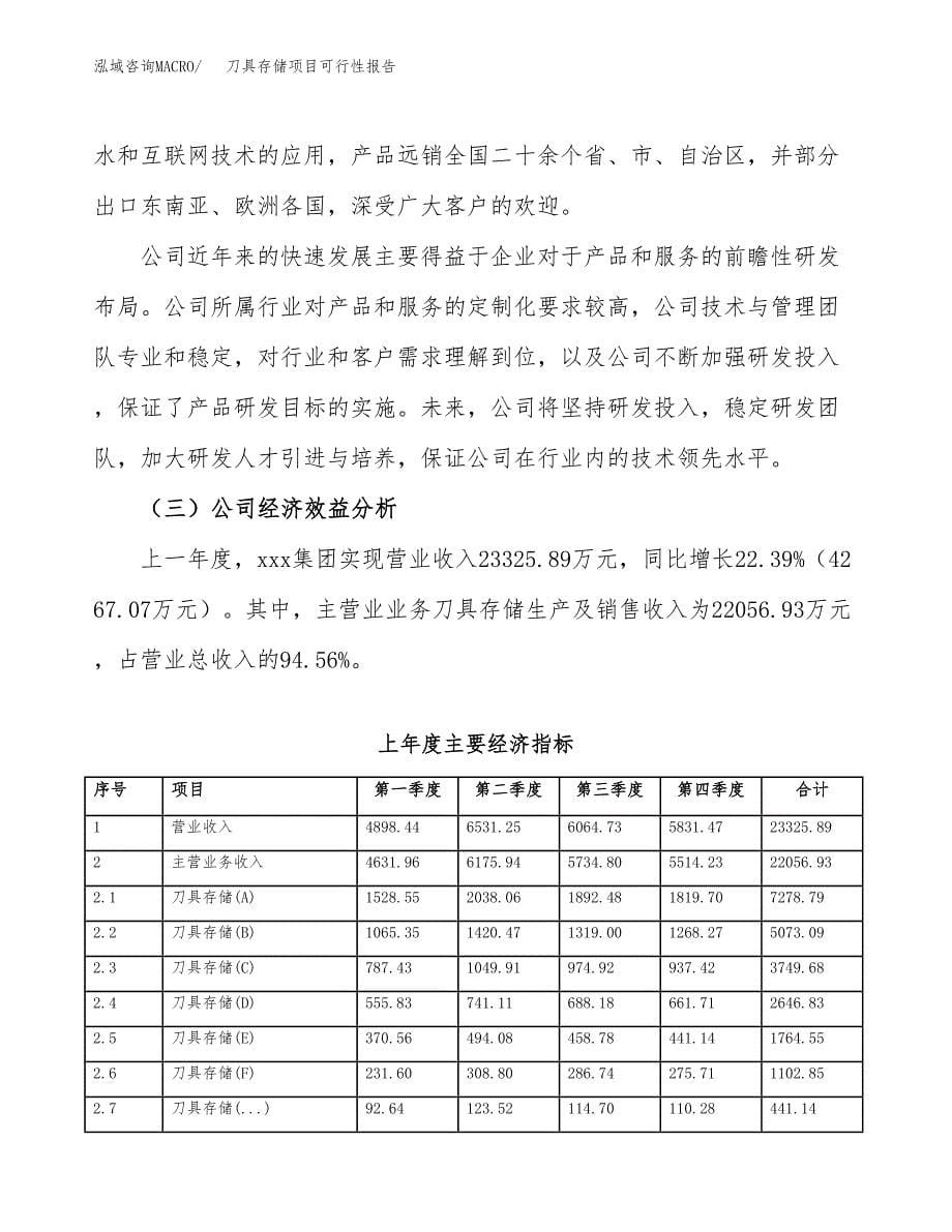 刀具存储项目可行性报告范文（总投资15000万元）.docx_第5页