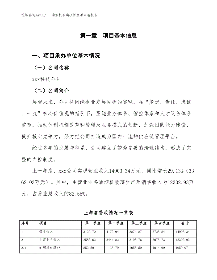 油烟机玻璃项目立项申请报告范文模板.docx_第2页