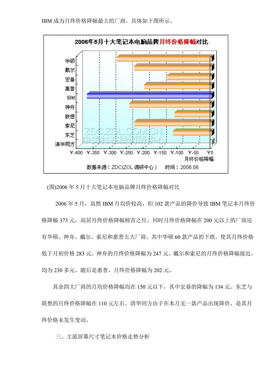 中国笔记本电脑市场价格走势分析报告讲义.doc_第5页