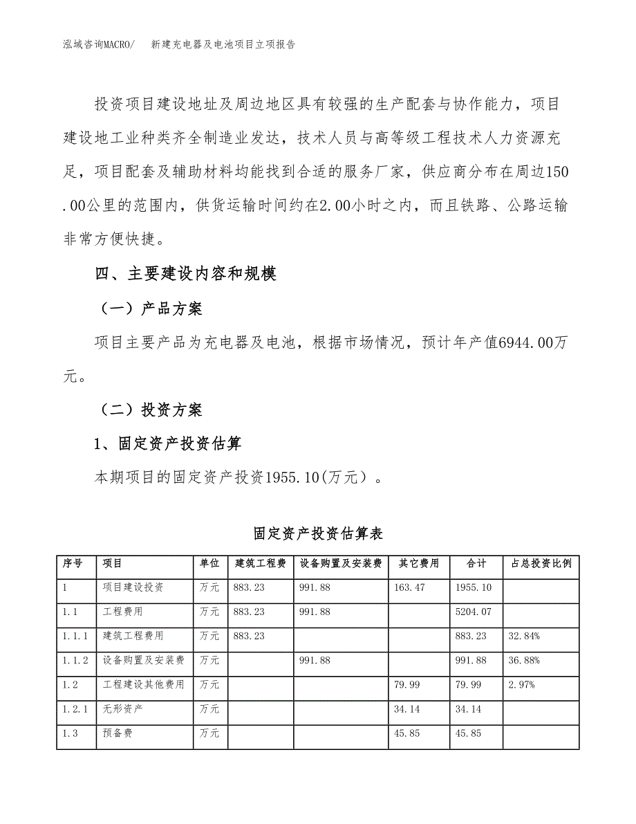 新建充电器及电池项目立项报告模板参考_第3页