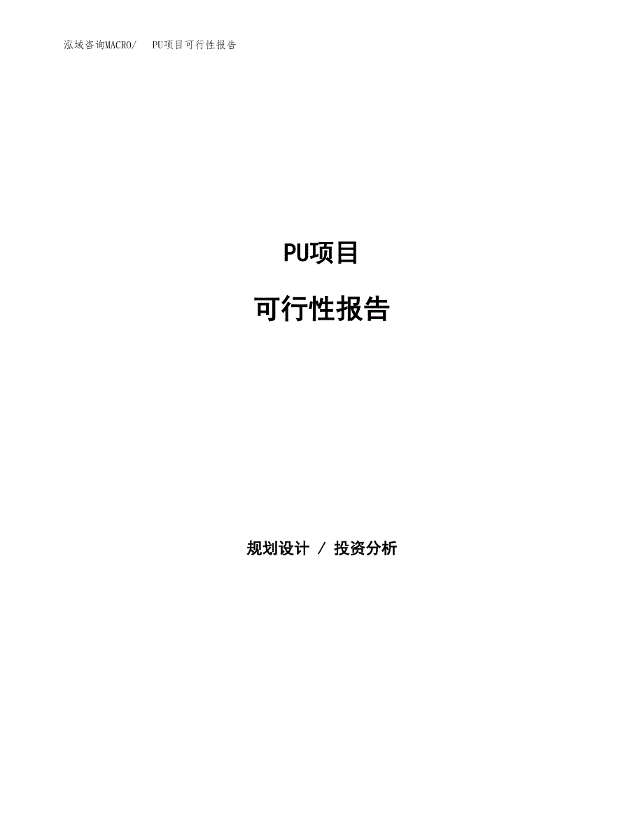 PU项目可行性报告范文（总投资9000万元）.docx_第1页