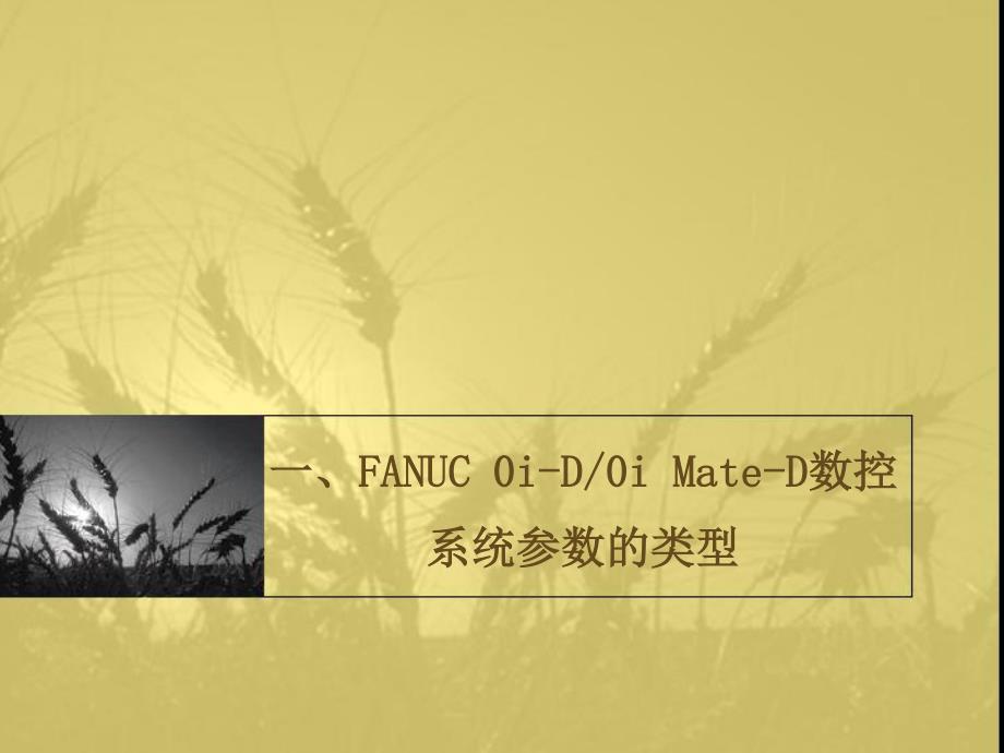 项目四  fanuc 0i-d数控系统参数设定初步_第2页