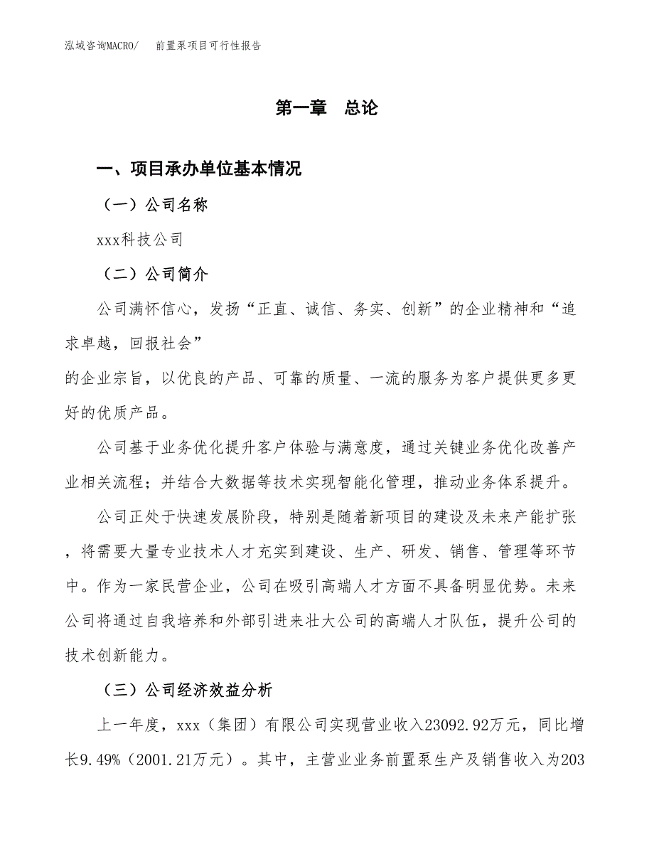 前置泵项目可行性报告范文（总投资20000万元）.docx_第4页