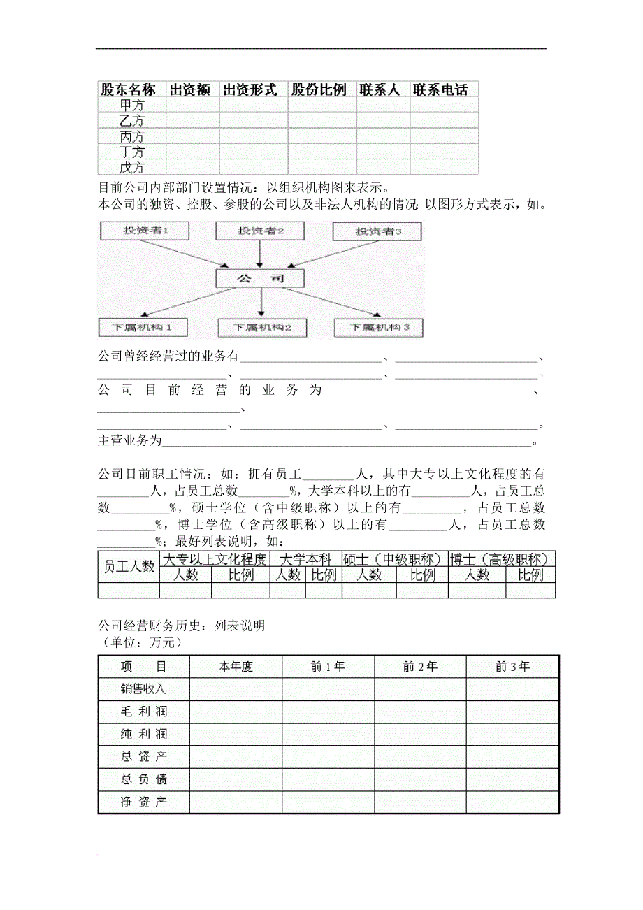 商业计划书标准模版.doc_第3页