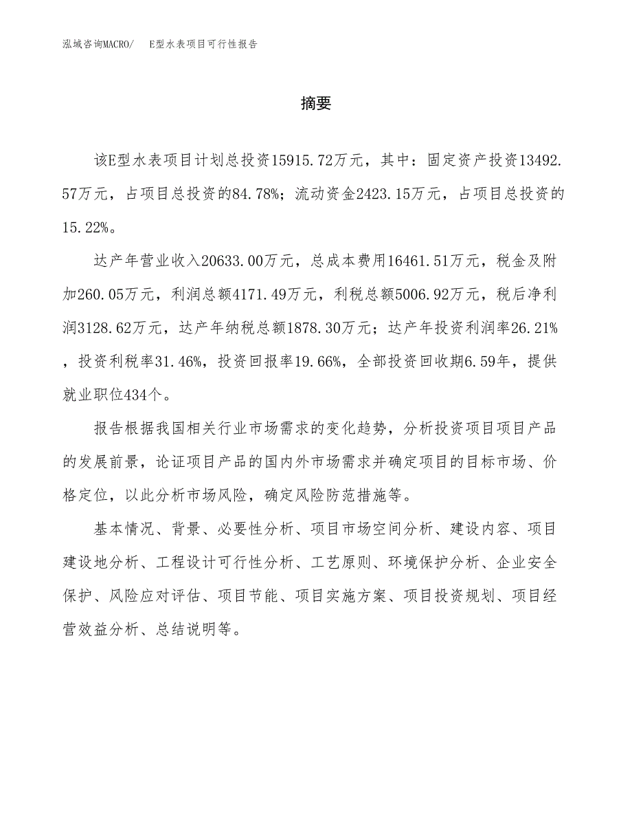 E型水表项目可行性报告范文（总投资16000万元）.docx_第2页