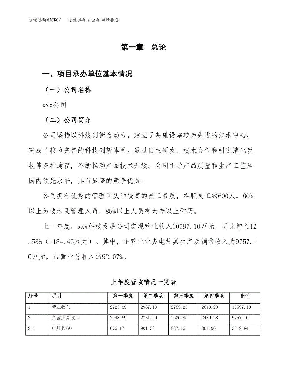 电灶具项目立项申请报告范文模板.docx_第2页