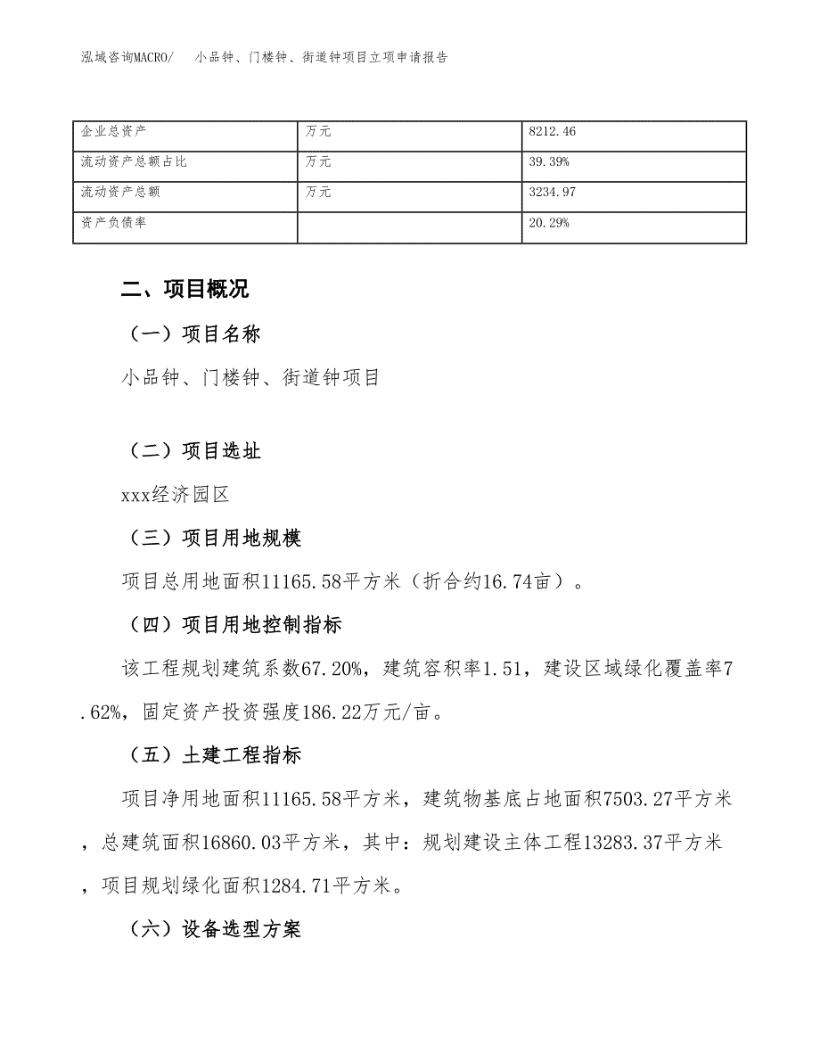 小品钟、门楼钟、街道钟项目立项申请报告范文模板.docx_第4页