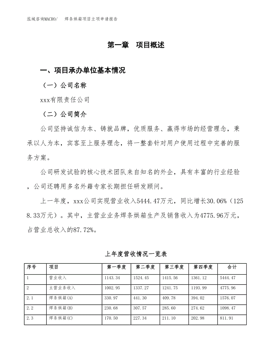 焊条烘箱项目立项申请报告范文模板.docx_第2页