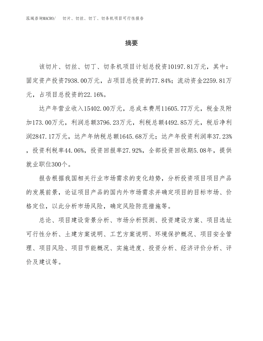 切片、切丝、切丁、切条机项目可行性报告范文（总投资10000万元）.docx_第2页