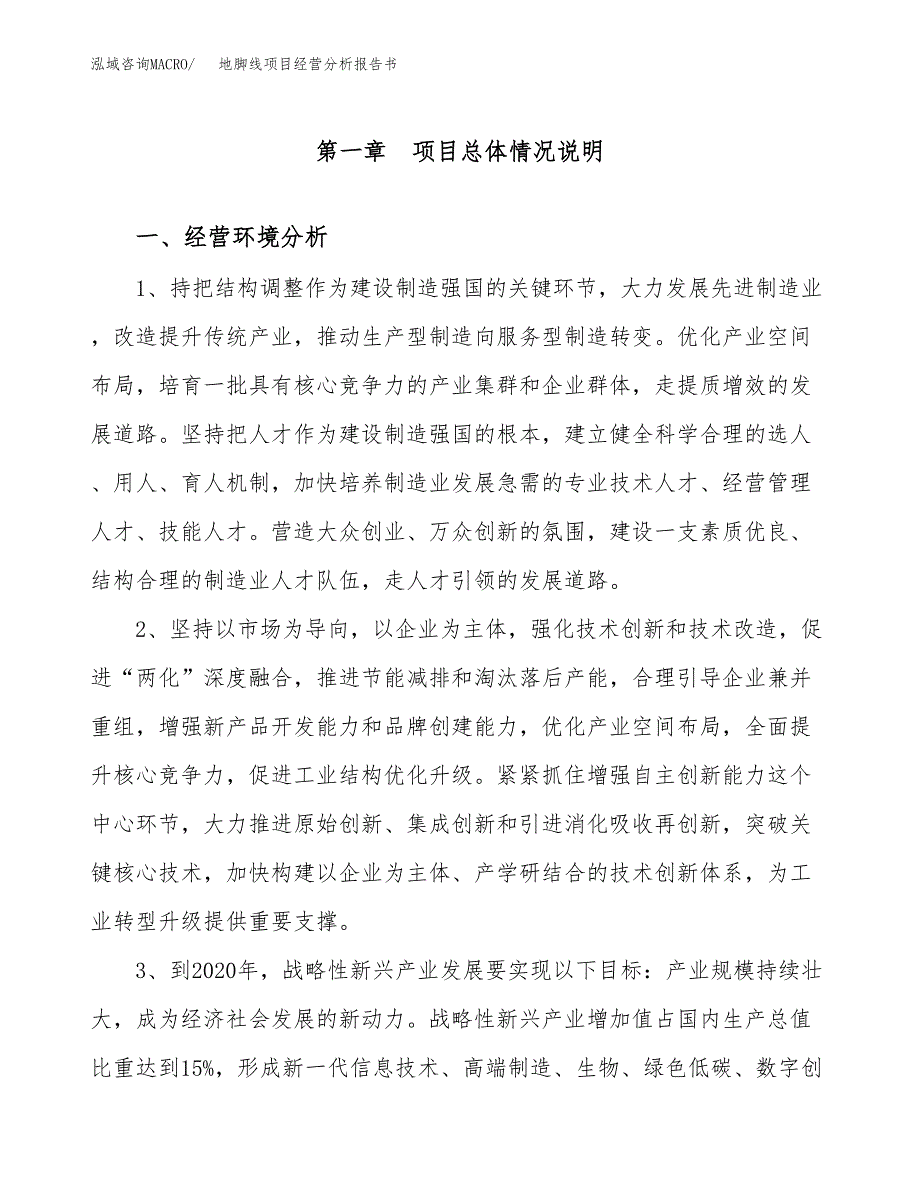 地脚线项目经营分析报告书（总投资8000万元）（41亩）.docx_第2页